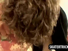 Skater Hairy Man Getting His Booty Smacked By 2 Dudes