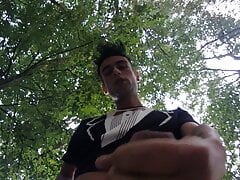 Outdoor cumshot on your face POV (cum on camera lens)