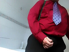 Quick jack before work - obese boy