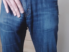 Bulge in Jeans - from soft to cum - buddylongdong