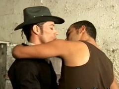 Hung cowboy passionately pounds tight ass in horse stable