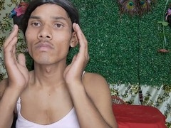 Indian crossdresser with a big cock goes bareback with a gay boy