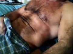 Bearded daddy strokes his cock solo6666