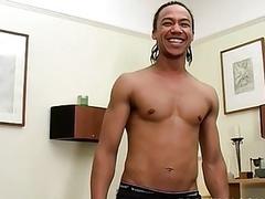 Black UK youngster masturbates and cums