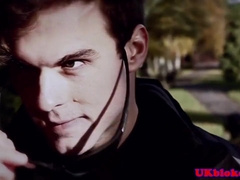 Brit Lad Pounding Ass In Bathroom After Blowjob