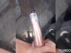Docking my cock n fucking my ass with vibrator till I cum