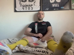 Jack and jizm in Soccer Socks and cleats