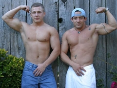 Hoyce & Tommy D stroking and cumming on a bed