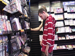 Young dude turns on stranger in a shop to be banged rock-hard and deep by him