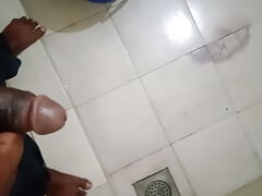 19 year old guy have above 10 inch cock.every one wants it in pussy , sexy big black cock doing masturbation in a bath..