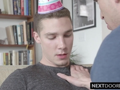 Bareback breeding with two muscular and tattoed studs