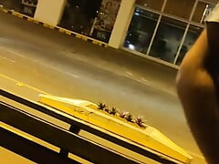 Jerking off in the street and getting caught multiple times