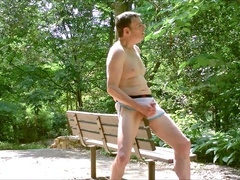 Big gay daddy cock, gay shorts, public