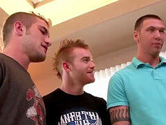 Hardcore group hookup with bukkake - 9 horny dudes indulging in filthy fun