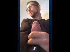 Str8 daddy showing off his cock on cam 3
