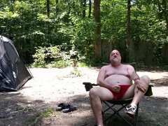 CAUGHT!! Hunk jacking in the forest gets a surprise guest and things fever up hasty!!