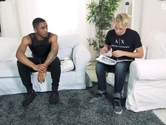 A blond teen Being Nailed By A black dick