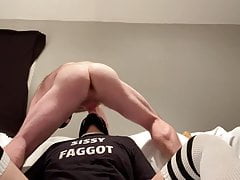 More throat pounding between straight alpha and his faggot