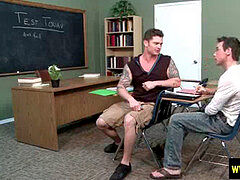 Big Dicks At School . Cock rubdown in queer pornography video