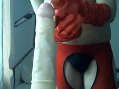 Femboy with a large sextoy