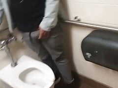 I got sucked in a restroom