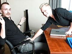 Office banging with Andrew Connor, Brayden St Jaymes