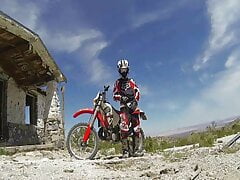 Jerk-Off and Cum with Honda CR 250R Dirtbike 2016