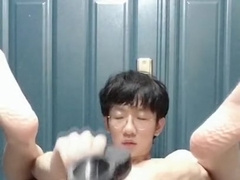 Railing a BIG BLACK COCK Fucktoy and Condom Forearm