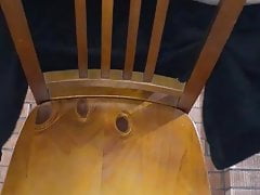 Fucking my chair its a hard wet horny day
