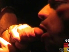 GERMAN JISM PIGZ - Real German gloryhole paramour deepthroats dick four facial cumshot in close-up