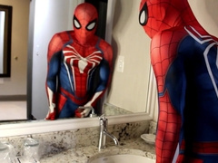 Spiderman Insomniac Motel Fap off and Spunk