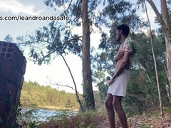 Munching a stranger I encountered on the trail