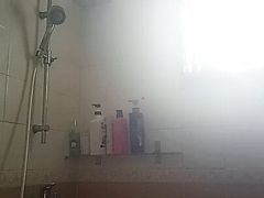 Taking a shower