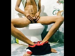 Bathroom sex with big dick sexy men cum