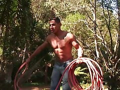 Hot latins gays plows their ass with their dicks outdoors