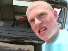 Ebony gives a bj outdoors