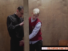 SayUncleNetwork.com - Post-blowage bliss as religious twunk gets barebacked firm