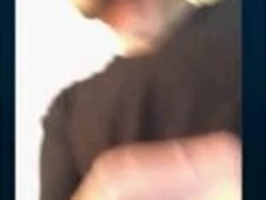 Str8 Dad Showcasing Off His Man Meat On Web Cam