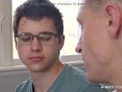 Gay-For-Pay Pals Share The Same Sofa And Entice Each Other