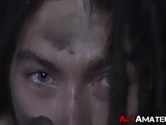 Stranded stud jerking off at an isolated island