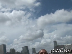 Watch Homo Studs go wild with his tongue in Fap Off & Inhale video