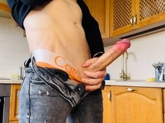 Massive cock and loads of jizz! Masturbating and busting a nut!