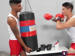 Latino Apollo Fates breeds and fist fucks jock Jim Fit