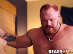 Big booty bear bottoms for his lover with a big pair of nuts