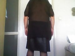 horny in my leather skirt