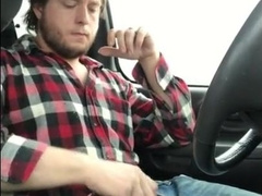 Jerking cock while driving in my car 7