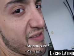 LecheLatinos.com - Young Latino explores raw bareback sex on camera