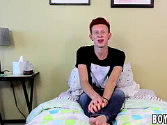 ultra-kinky redhead bum slurper Dylan Mermaid wanks his rod