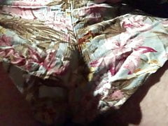 Fun in Floral Shorts (many days of cum)