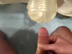 Verbal External Fleshlight Fuck